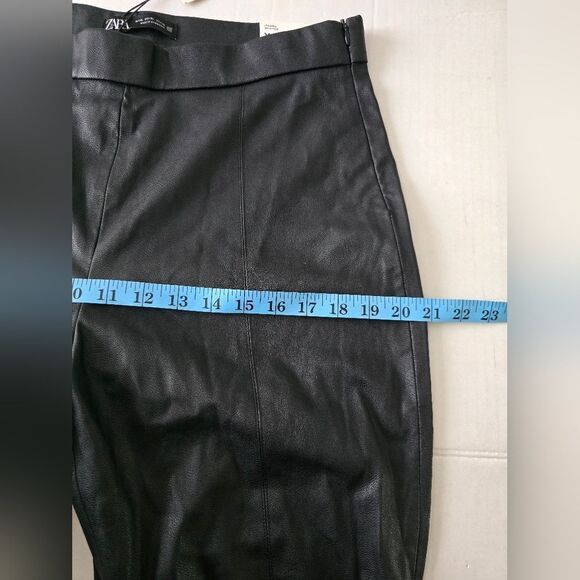 NWT Zara High Rise Faux Leather Leggings Size XL - Picture 10 of 13